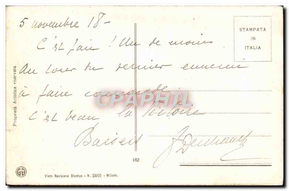CPA Fantaisie Enfants — Rückseite