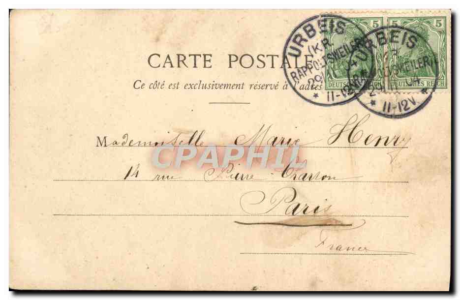 CPA Fantaisie Enfants Paul et Virginie  — Verso