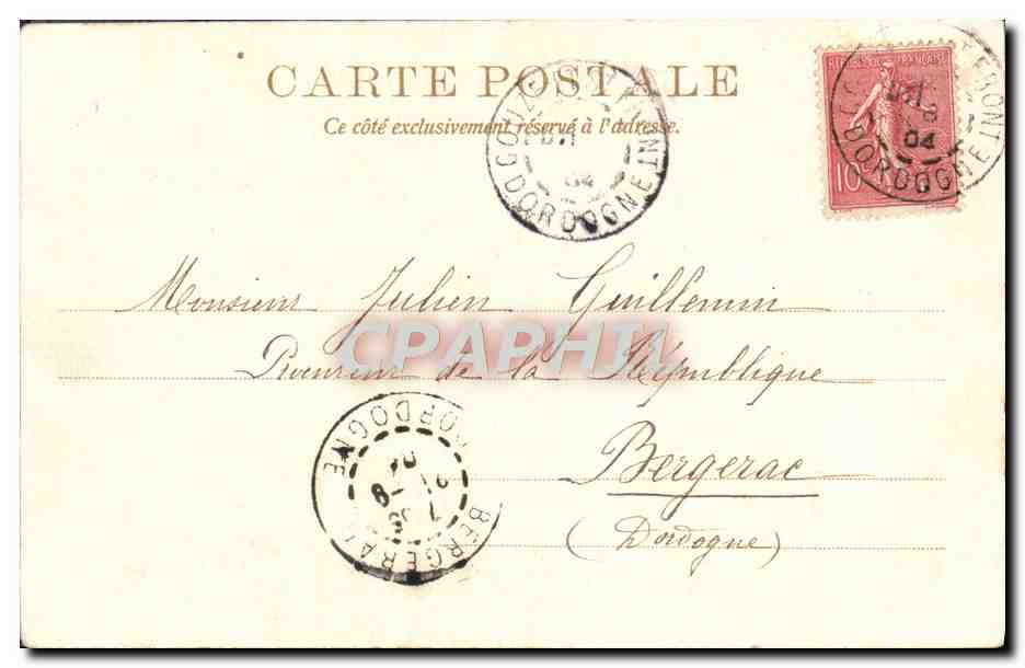 CPA Fantaisie Enfants Peche  — Verso