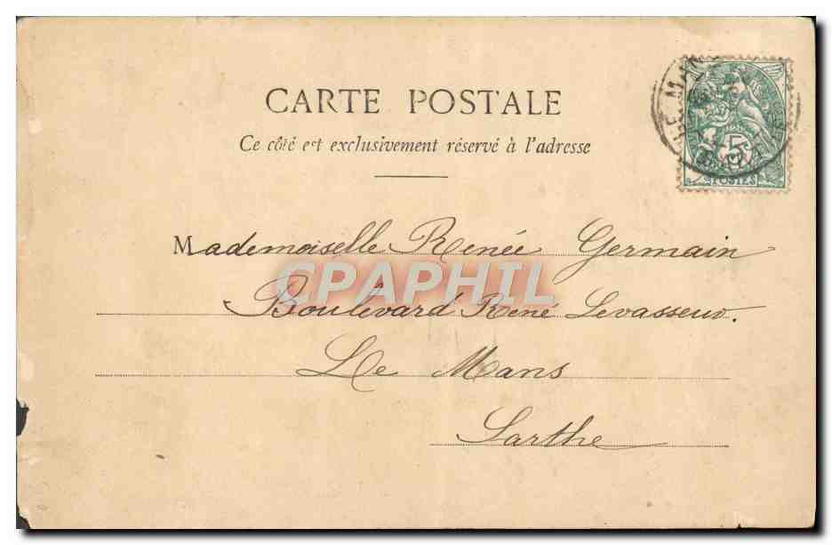 CPA Fantaisie Enfant Annee 1904 — Rückseite