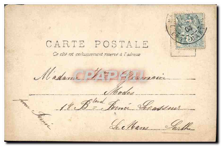 CPA Fantaisie Enfant — Rückseite