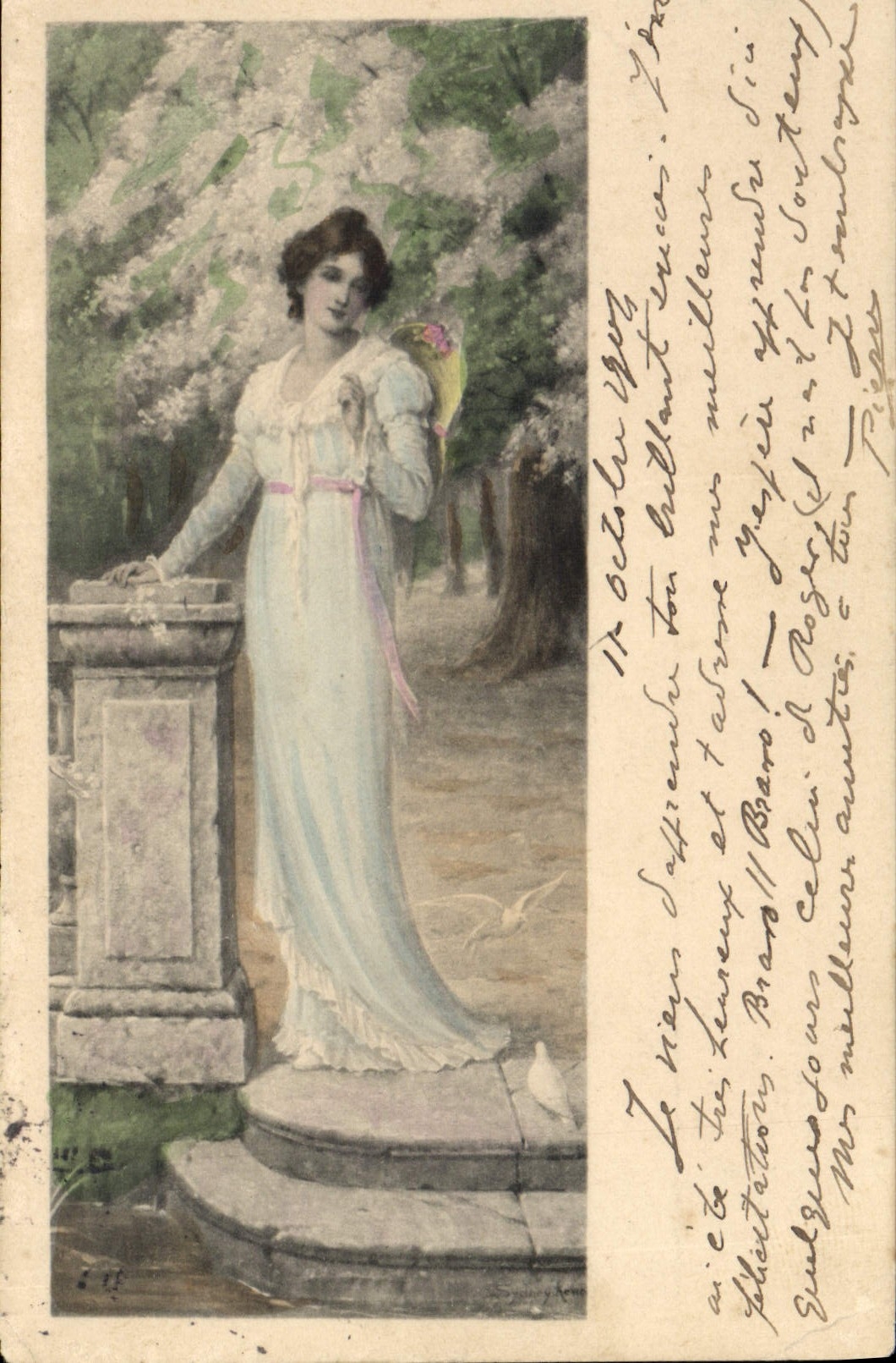 CPA Fantaisie Femme