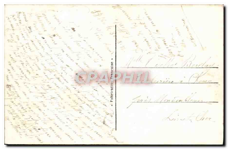 CPA Fantaisie Amities aux bords de l'Yser Yser — Verso