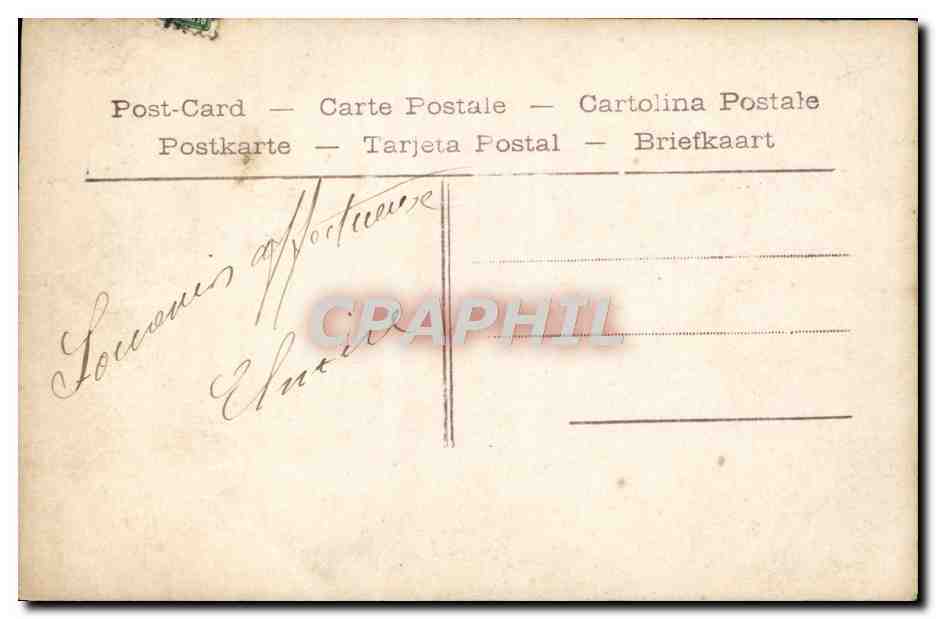 CPA Fantaisie Femme Automobile — Achterkant