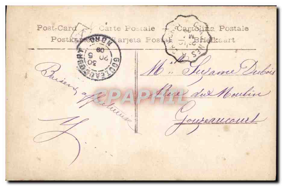 Coppel in een auto — anoniem uitgever, n° 4153 — Achterkant