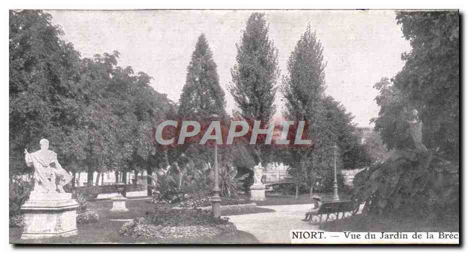 Niort — Ansicht des Jardins de la Bréc — unbekannter Verlag