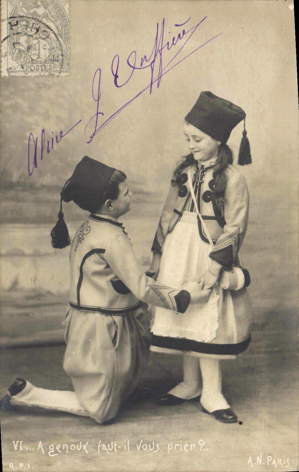 CPA Fantaisie Enfants Folklore 