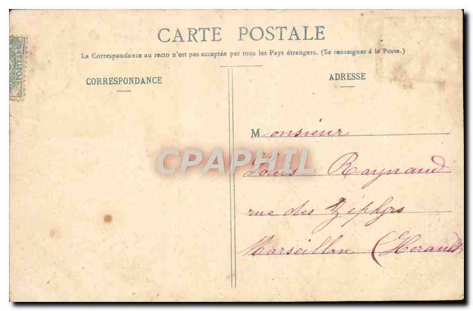 CPA Fantaisie Femme Poissons — Rückseite