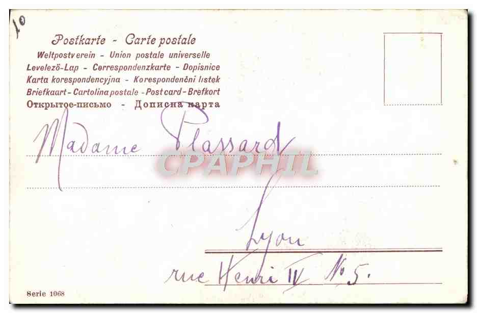 CPA Fantaisie Enfants Ramoneur Clown  — Verso