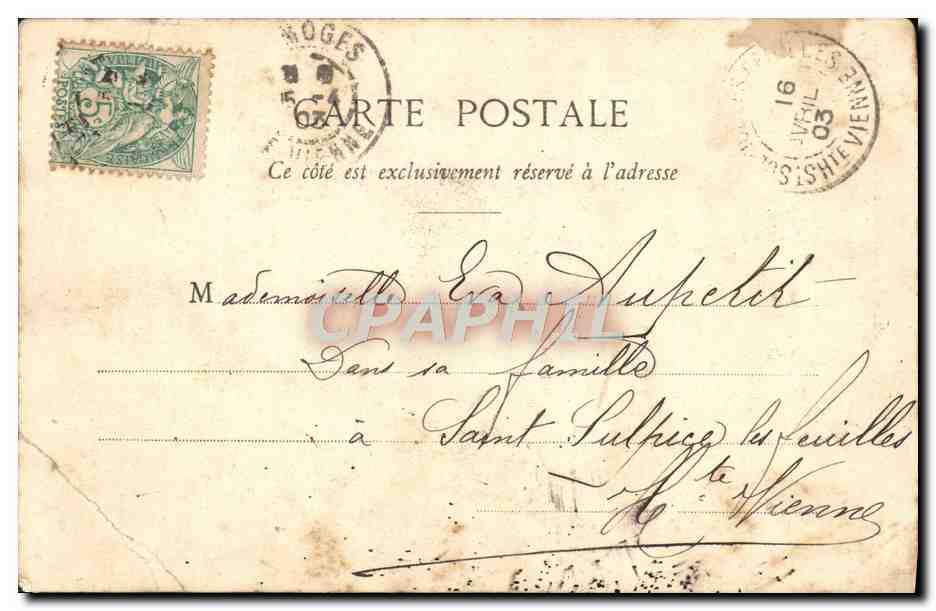 CPA Fantaisie Femme La journee de la parisienne  — Verso