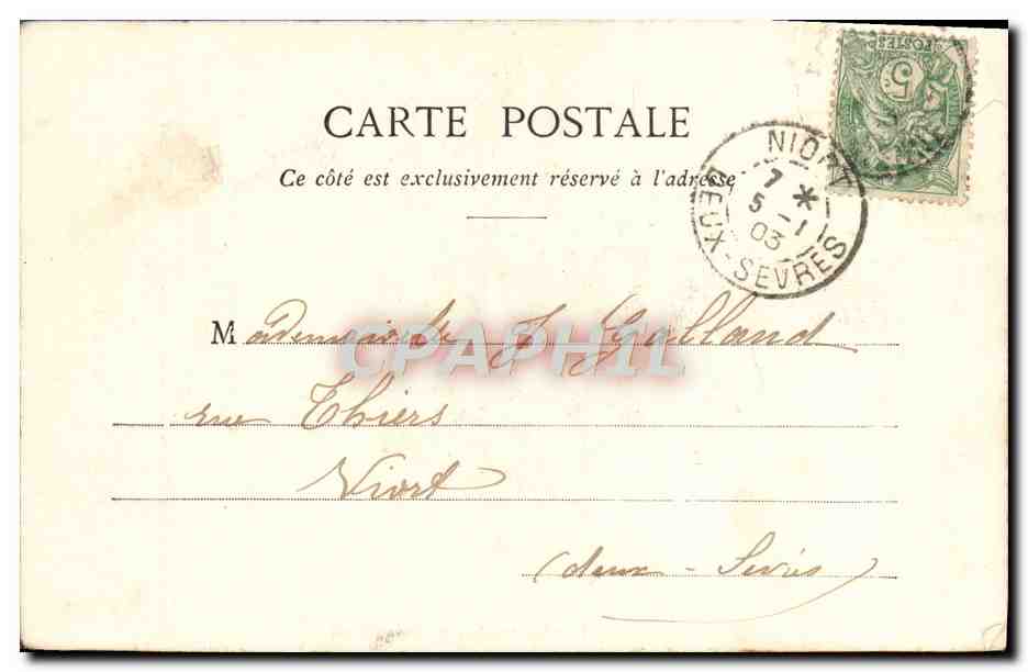 CPA Fantaisie Enfant La coquetterie du ramoneur  — Rückseite