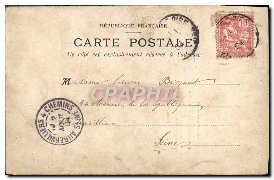 CPA Fantaisie Enfants — Rückseite