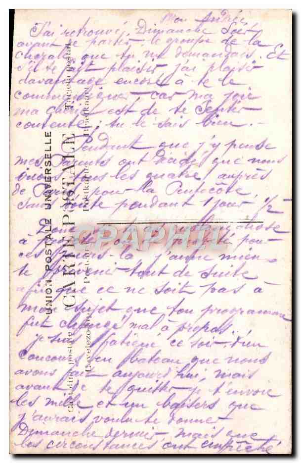 Coppia in abito dell'epoca — studio fotografico — n° 0518 — editore S. & C. (firma visibile) — Verso