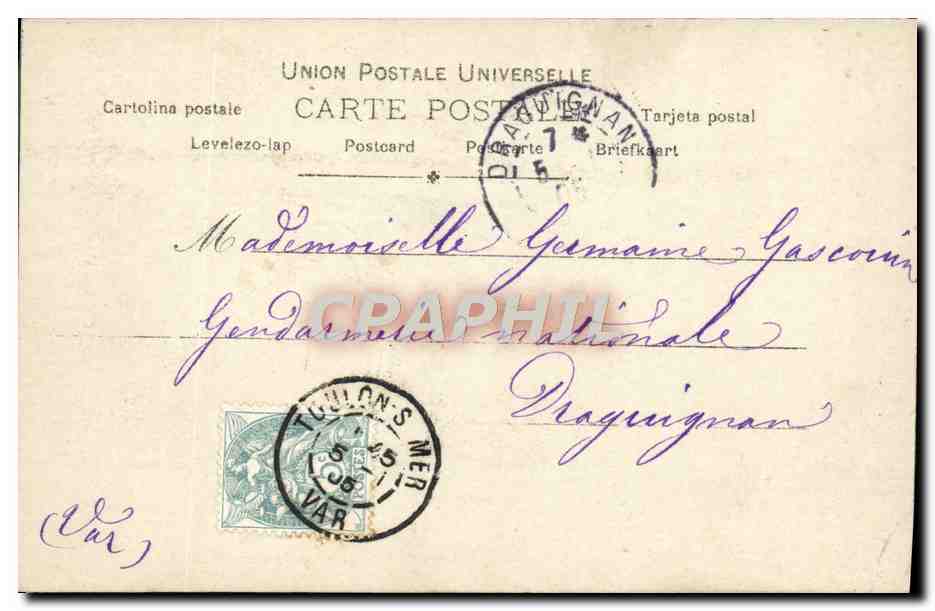 CPA Fantaisie Enfant Bebe s'amuse Poisson Peche — Verso
