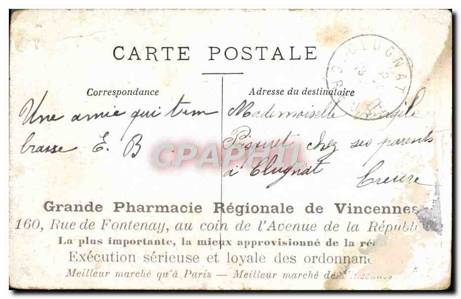 CPA Fantaisie Le petit Poucet Perrault  — Rückseite