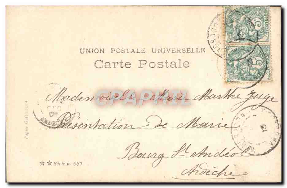 CPA Fantaisie Enfant Noel au petit Lutin  — Verso