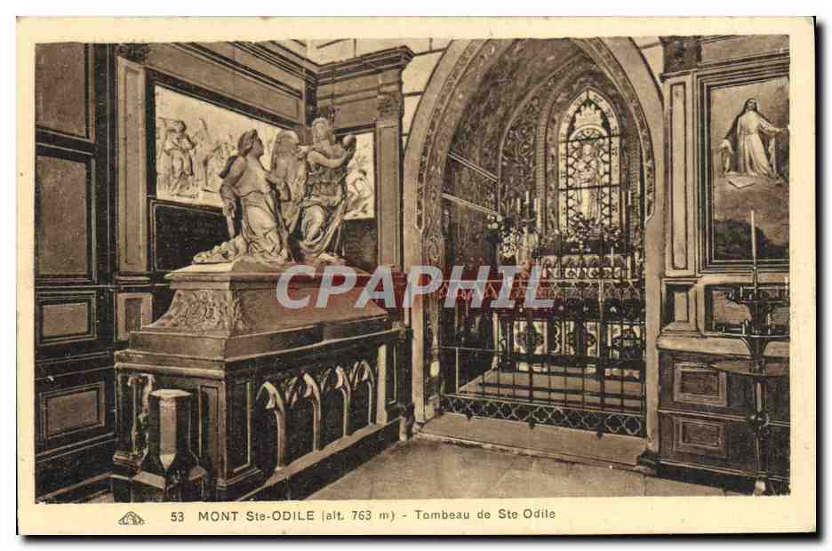CPA Mont Ste Odile Tombeau De Ste Odile