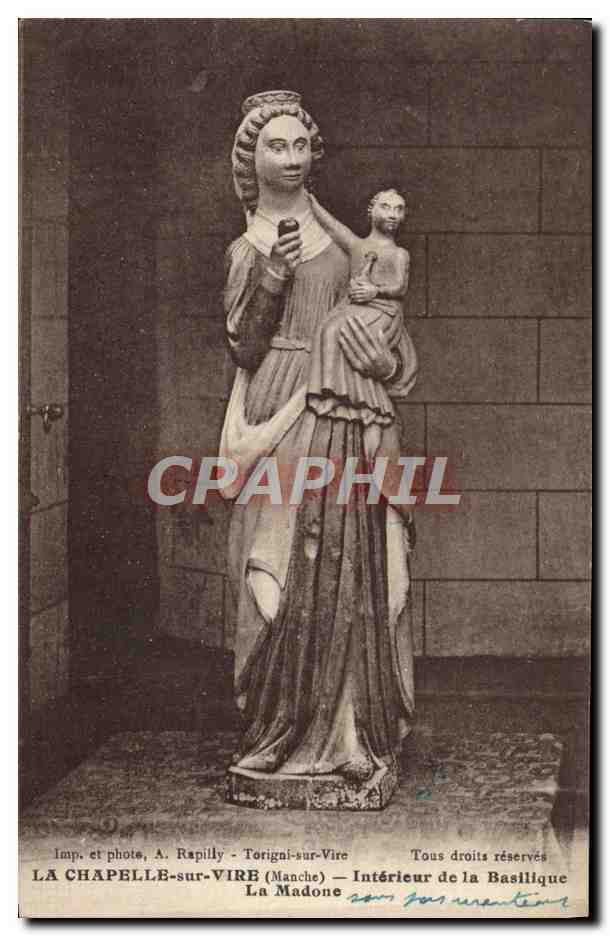 La Madone — Intérieur de la Basilique — LA CHAPELLE-sur-VIRE (Manche)