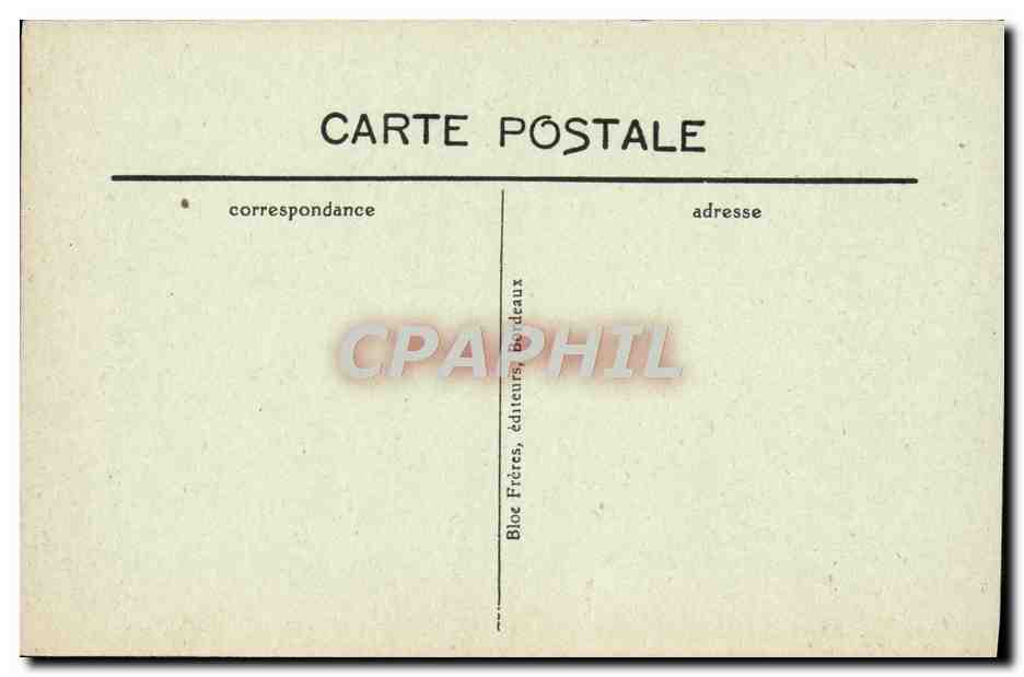 Luchon — Tour de Castelvieil — éditeur Bloé Frères, Bordeaux — Verso