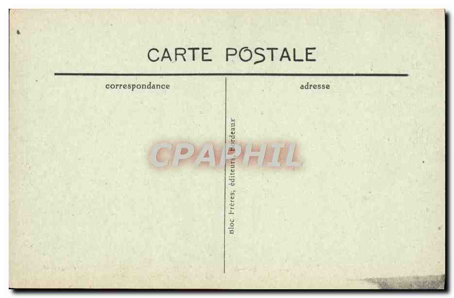CPA Luchon Super Bagneres Le chemin de fer de Superbagneres Train — Rückseite