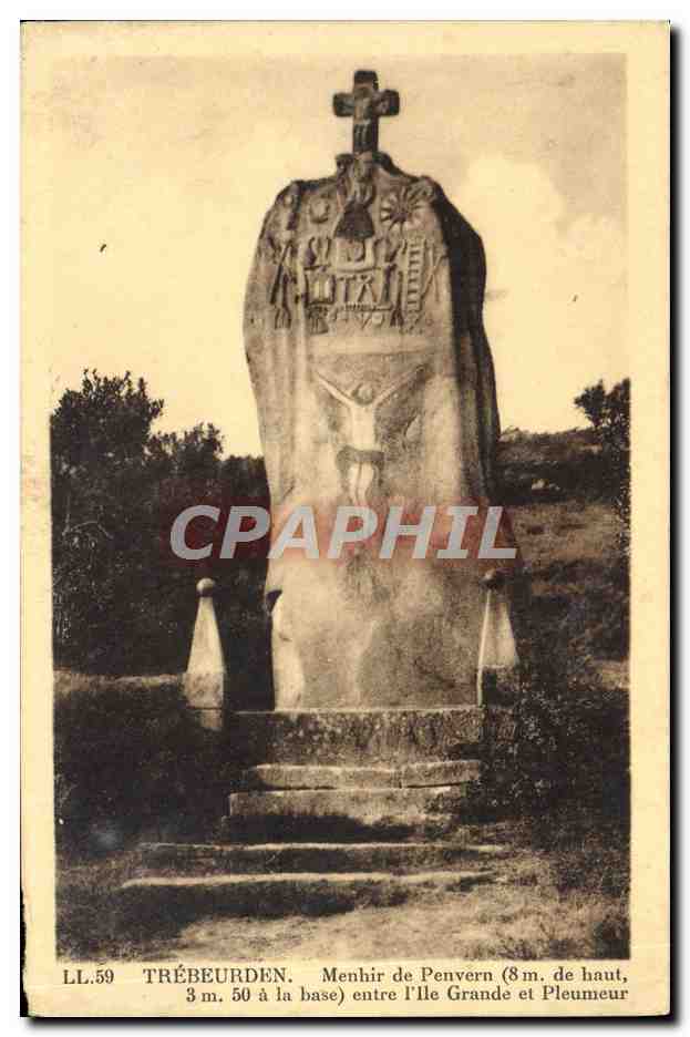 Menhir von Penvern — Trébeurden — Edition Galerie des Bretonnes (38)