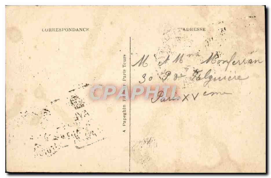 CPA St Germain en Laye Le Chateau — Verso