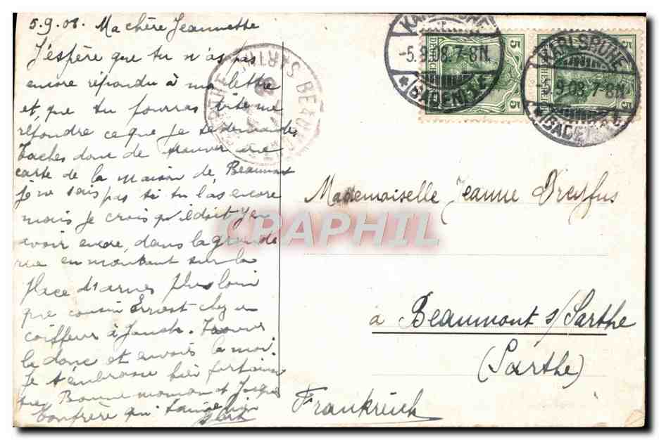 CPA Fantaisie Femme Ange — Rückseite