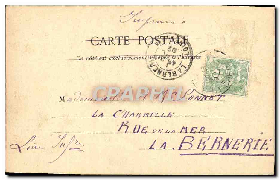 CPA Porte Et Fosses St Jaques 1587 — Rückseite