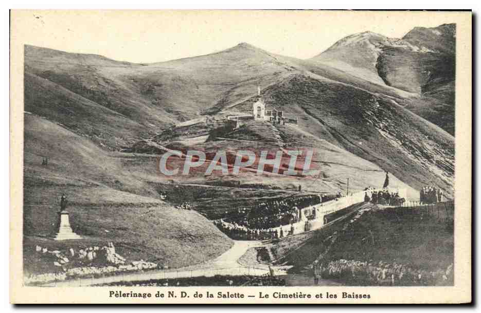 CPA Pelerinage De La Salette Le Cimetiere Et Les Baisses