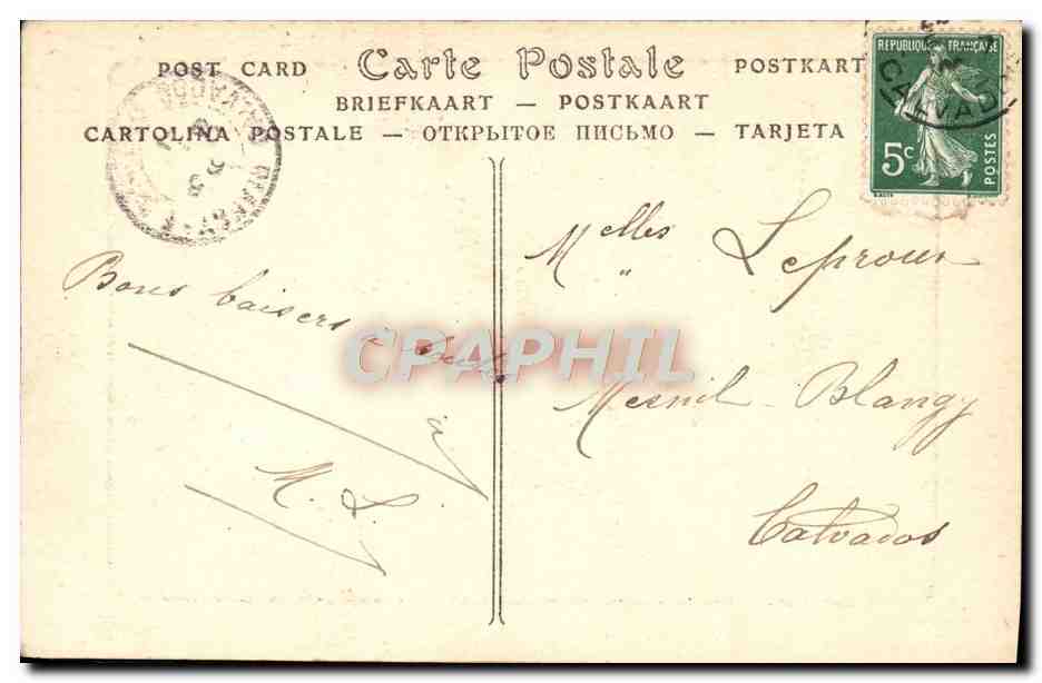 CPA La Bienheureuse Jeanne D'Arc entendant des vois Moutons Ange — Verso