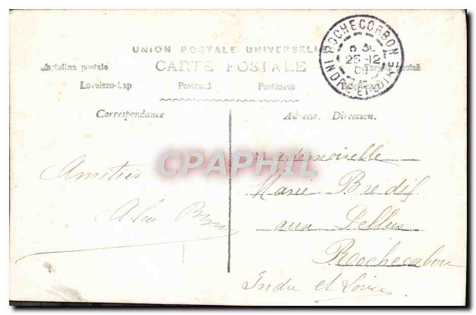 CPA Vive le Bonhomme Noel Enfants Poupee — Rückseite