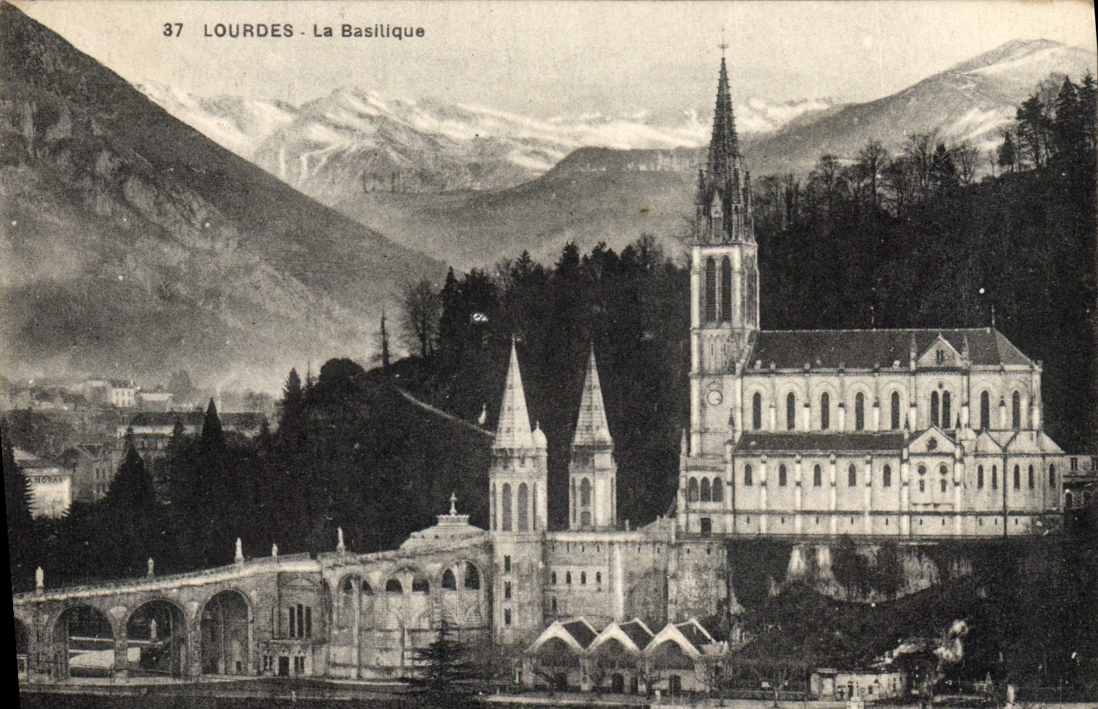 CPA Lourdes La Basilique