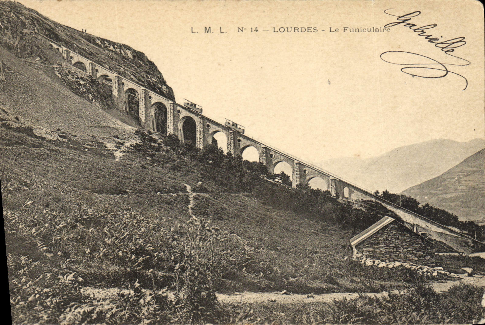 CPA Lourdes Le Funiculaire