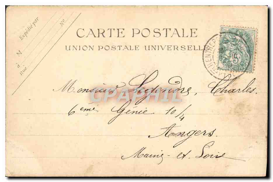 CPA Lourdes Le Funiculaire — Verso