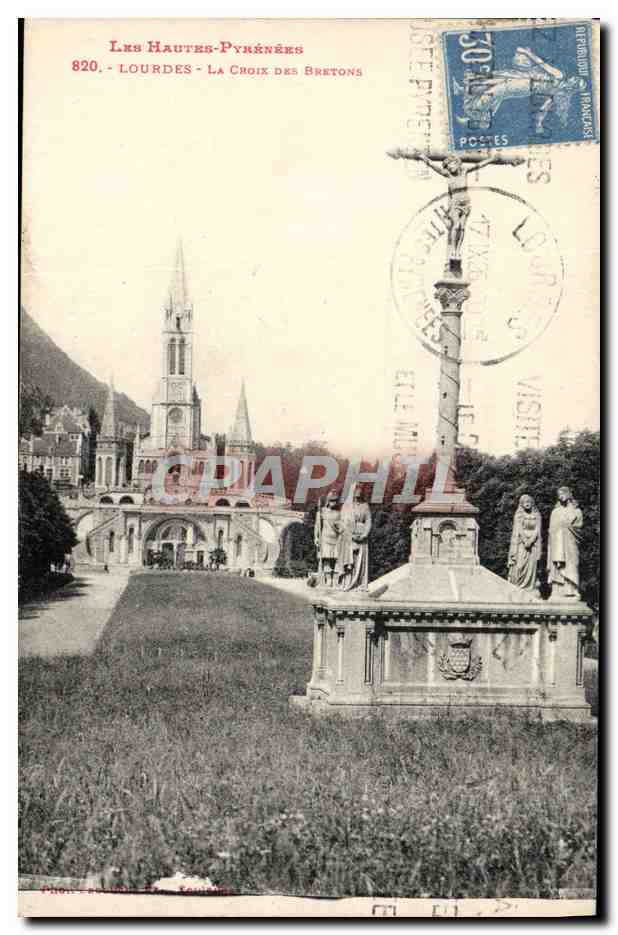 CPA Lourdes La Groix Des Bretons