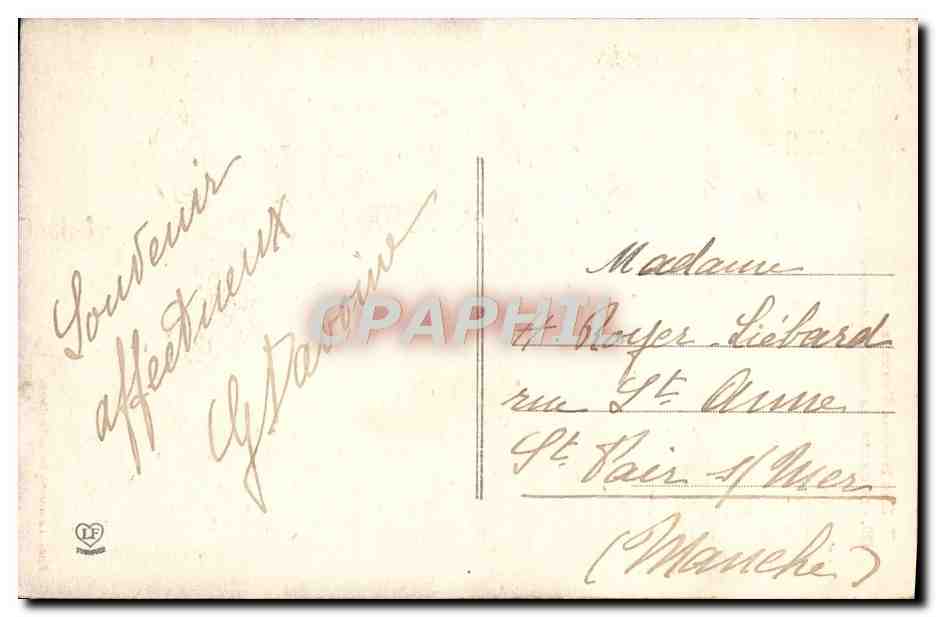 CPA Lourdes La Groix Des Bretons — Verso