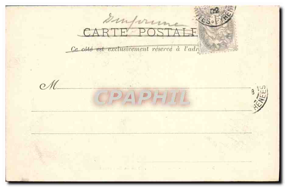 CPA Lourdes Vue Generale Prise Du Boulevard — Verso