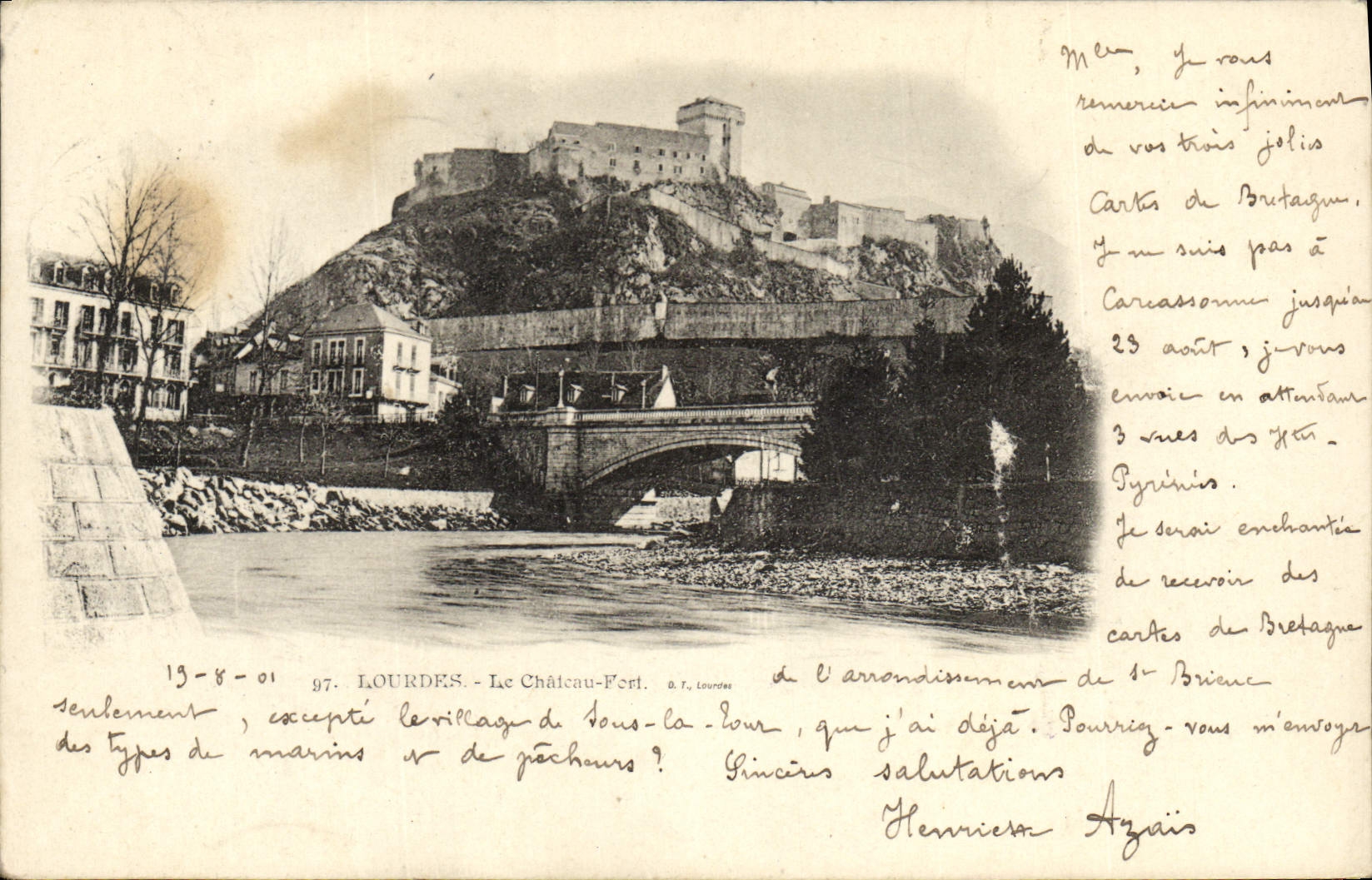 CPA Lourdes Le Chateau Fort
