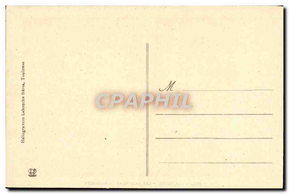 CPA Lourdes Les Rampes Et La Basilique — Verso