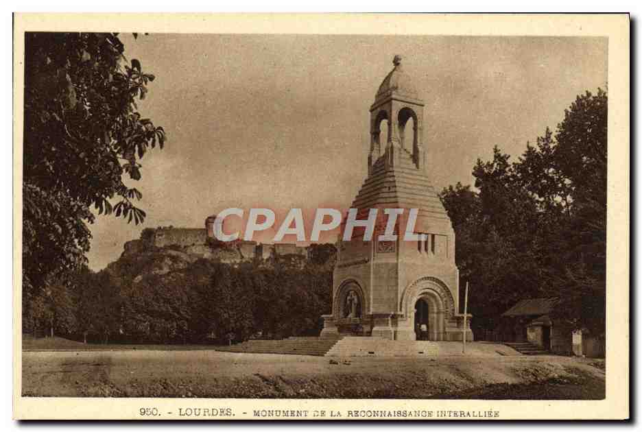 CPA Lourdes Monument De La Reconnaissance Interalliee