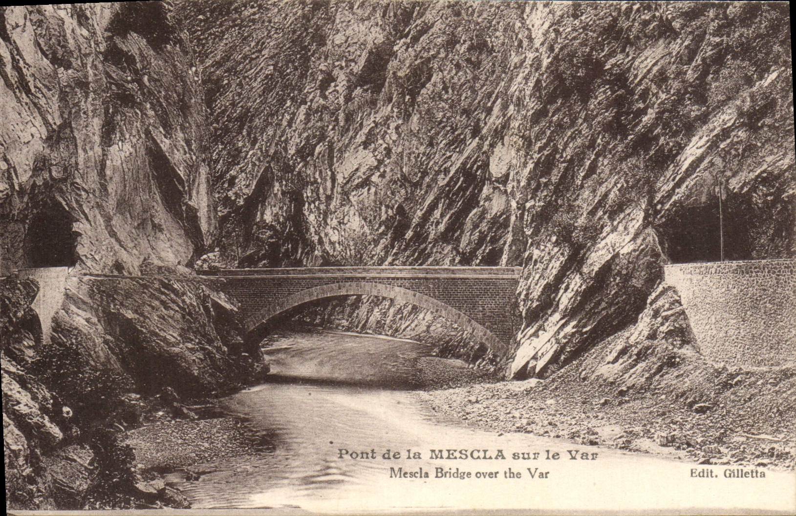 CPA Pont De La Mescla Sur Le Var 