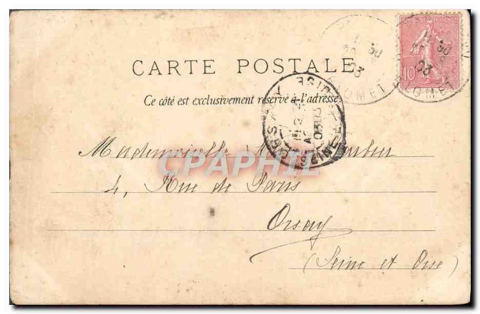 CPA Depart De Christophe Colomb  — Verso