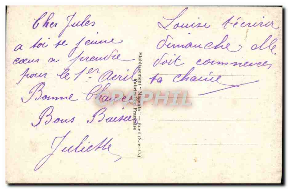 CPA Fantaisie Femme Poissons  — Rückseite