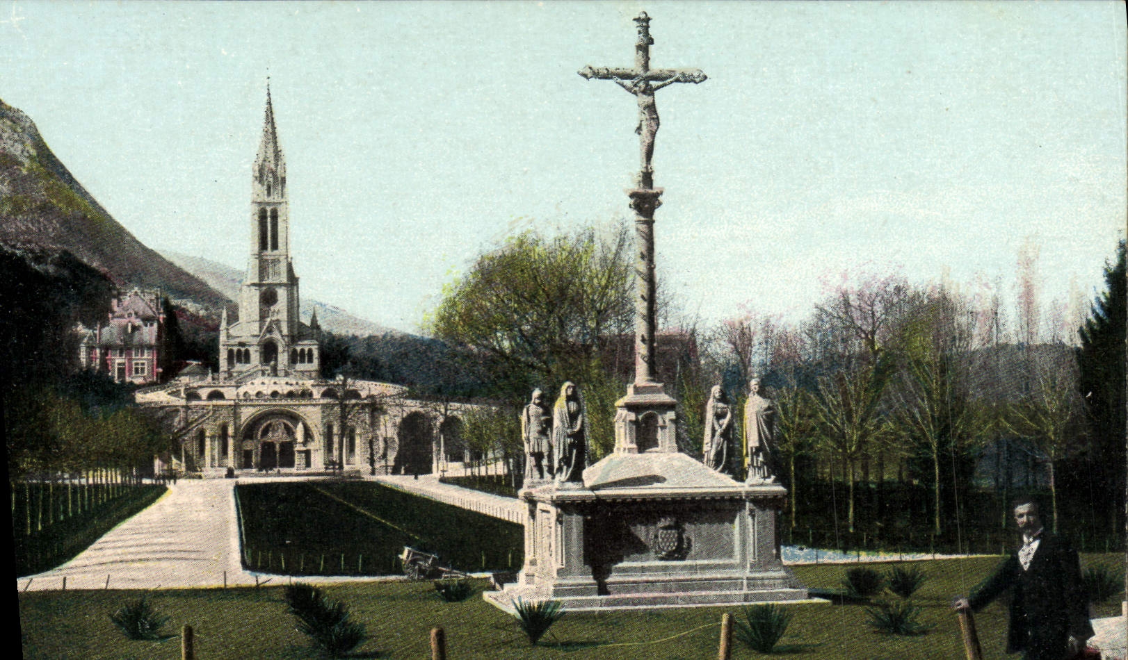 CPA Lourdes le calvaire breton 