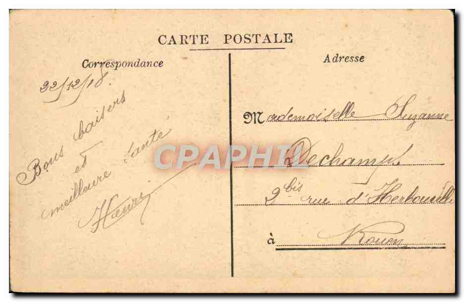 CPA Fantaisie Femme La cueillette printaniere — Verso