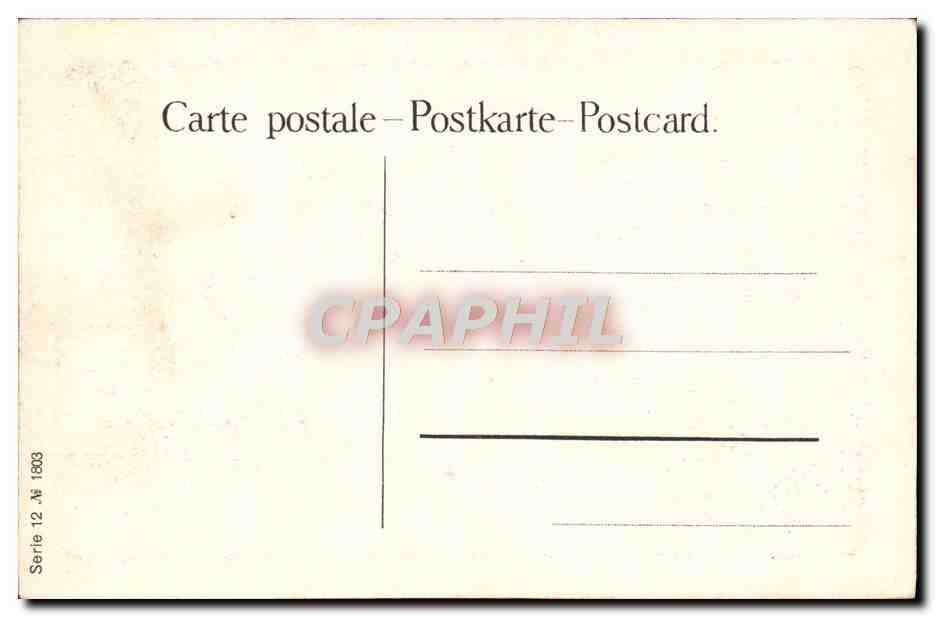 CPA Fantaisie Le partage du gateau Rosen  — Rückseite