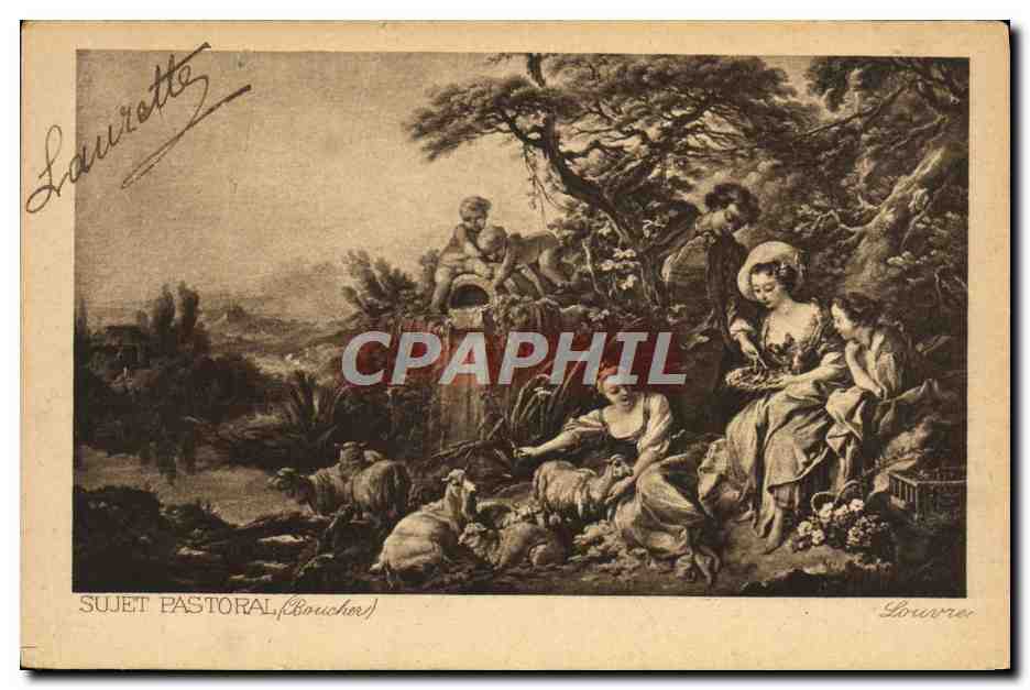 CPA Fantaisie Sujet Pastoral Bouc Mouton 