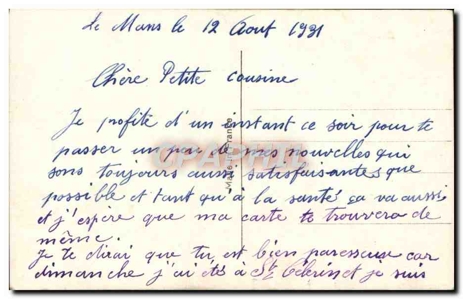 Couple amoureux — texte amoureux — REX 2320 — Verso