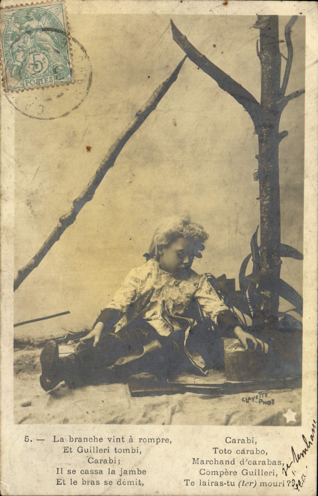 CPA Fantaisie Enfant Carabine