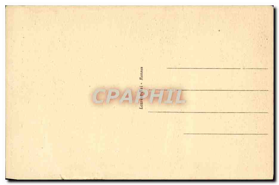 CPA Combourg Le Chateau Interieur La Bibliotheque aux Multiples volumes Table de travail de Chateaubriand Chat — Rückseite